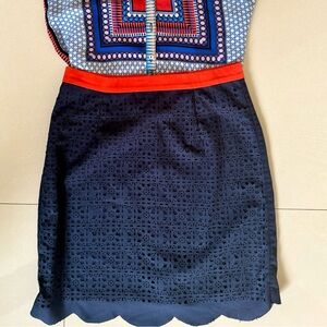 Pixley blue & orange skirt